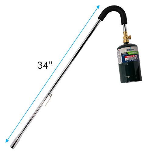 Houseables Weed Torches, Propane Burner Torch, Flame Weeder Cane
