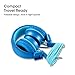 iRAG J01 Kids Headphones Foldable Stereo Tangle-Free 3.5mm Jack Wired Cord On-Ear Headset for Children/Teens/Boys/Girls/iPad/iPhone/School/Kindle/Airplane/Plane/Tablet (Ocean Blue)thumb 3
