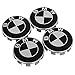 Enseng Set of 4 - BMW Wheel Center Caps Emblem, 68mm BMW Rim Center Hub Caps for All Models with BMW Wheels Logo (Black & White)