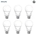 Philips LED Dimmable A19 Soft White Light Bulb with Warm Glow Effect: 800-Lumen, 2700-2200-Kelvin, 9.5-Watt (60-Watt Equivalent), E26 Base, Frosted, 6-Pack (Old Generation)