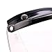 Universal 3 Snap Flip Up Visor Face Shield Lens for Open Face Motorcycle Helmets by MotorFansClub (LightSmoke, One Size)