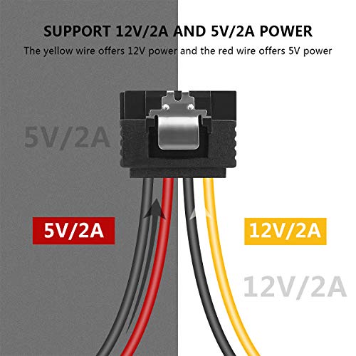 Cabo Alimentação SATA Para Molex BENFEI - 25,4cm | Pacote Com 3 Unidades