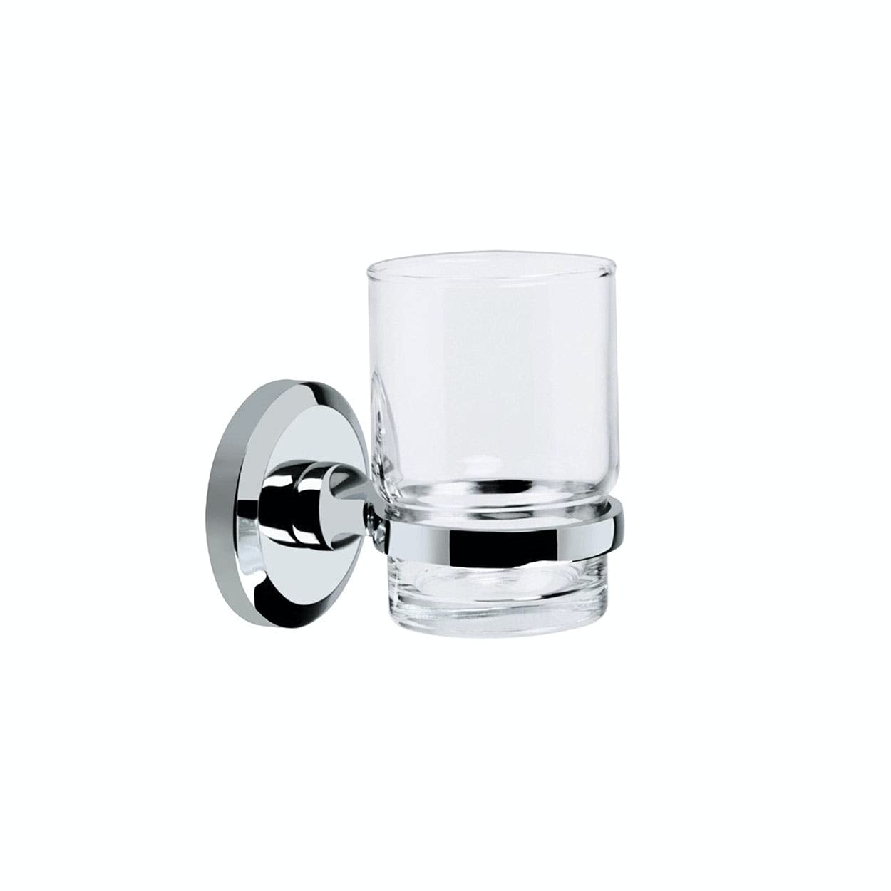 Bristan SO HOLD C Solo Toothbrush and Tumbler and Holder - Chrome Plated