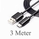 Original Acer Liquid Jade Primo 10FT USB to Type-C Charging and Transfer Cable. (BLACK / 3Mt)