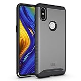 Xiaomi Mi Mix 3 Case, TUDIA Slim-Fit Heavy Duty [Merge] Extreme Protection/Rugged but Slim Dual Layer Case for Xiaomi Mi Mix 3 (Metallic Slate)