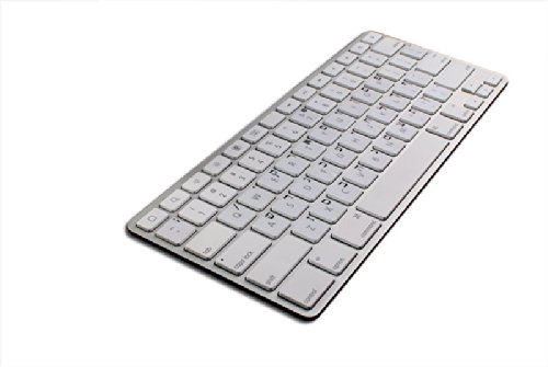 HEBREW APPLE KEYBOARD DECALS WITH BLUE, BLACK, RED, ORANGE OR WHITE LETTERING ON TRANSPARENT BACKGROUND FOR DESKTOP, LAPTOP AND NOTEBOOK (Black)