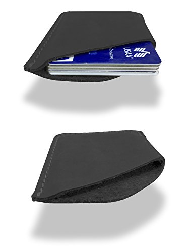 Leather Card Holder by Modern Carry - Magnum (Midnight Grey Card Sleeve)