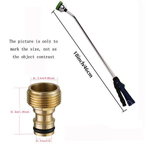 Greatstar 9 in 1 Pressure Washer Gun,flower power washer,Handheld&Adjustable High Pressure Power Washer Garden Hose Spray Nozzle,Car&Windows Washing Wand