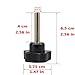 Nxtop 10PCS (m8x40-10pc Thread Clamping Knob Black Plastic Hand Knob Star Shape Screw on Knob for Machine Tools)