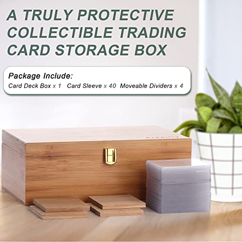 Arkeiliy 1200+ Trading Card Deck Box, MTG Card Game Storage Case with