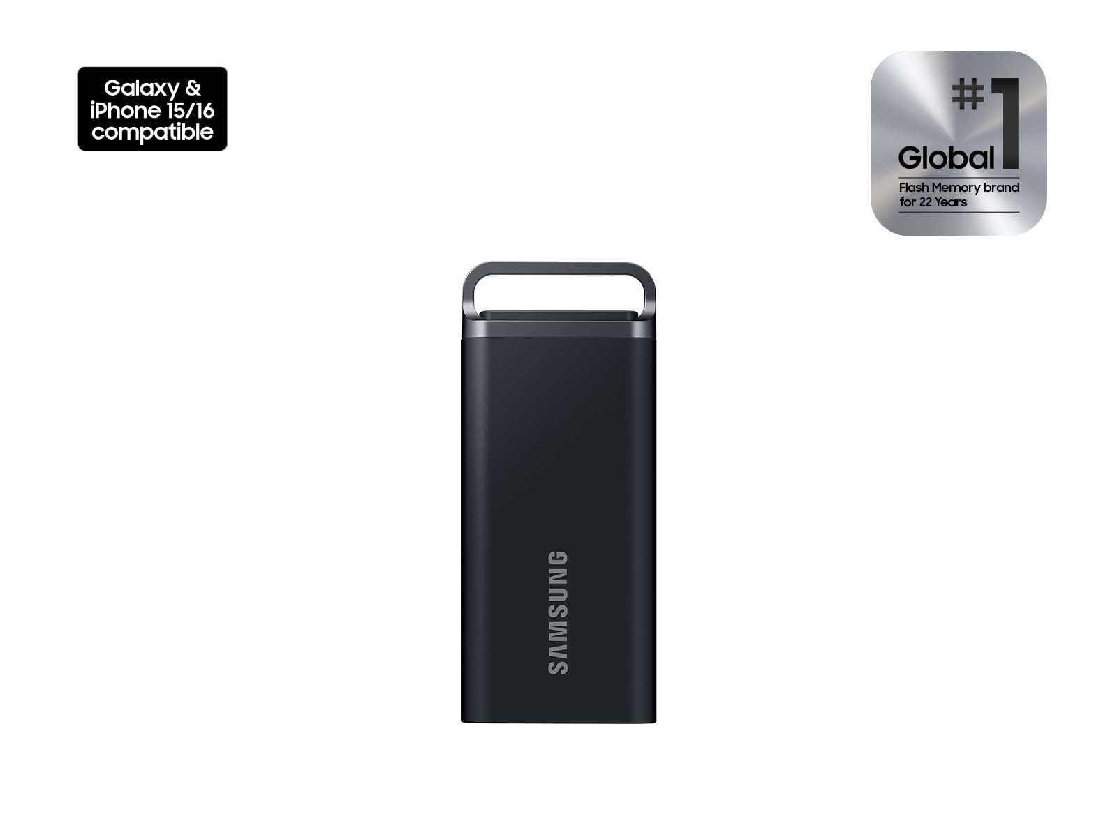 SAMSUNG T5 EVO Portable SSD 8TB, USB 3.2 Gen 1 External Solid State Drive, Seq. Read Speeds Up to 460MB/s for Gaming and Content Creation, MU-PH8T0S/AM, Black