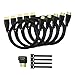 5 Pack High-Speed HDMI Cables-6ft with 90 Degree Adapter, Gold Plated Connectors, Cord Ties for TV PC Playstaion Support Ethernet, 3D, 1080P, ARC, Save Money & Deliver Dazzling Quality primary