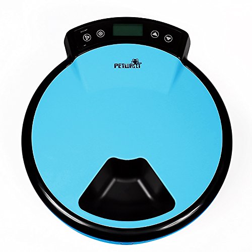 Petwant 5 Meal Automatic Pet Feeder For Dogs Cats With Dual