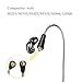 Tennmak MMCX Cable Detachable Earphones Replacement Cable for Shure SE215 SE315 SE425 SE535 SE846 UE900 Headphones (Black/no Mic)