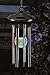 Cole & Bright 6727 - Color Changing Crackle Glass Globe Solar Wind Chime with Light