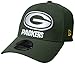 NFL Green Bay Packers Magnifier Classic 39Thirty Stretch Fit Cap, Green, Small/Medium