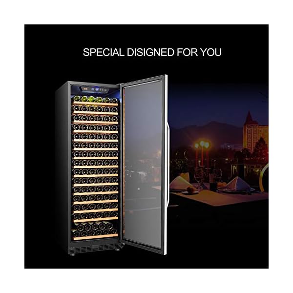 Lanbo-Compressor-Built-in-Single-Zone-Wine-Cooler-with-Safety-Lock-171-Bottles
