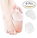 Bassion 6 Pcs Metatarsal Pads Ball of Foot Cushion Pads Metatarsal Insoles Support Gel Cushions for Rapid Foot Pain Relief