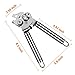 Manual Can Opener Food-Safe 100% Stainless Steel Jar Openers Fit for Veriety Cans Built in Bottle Opener NO-Rust