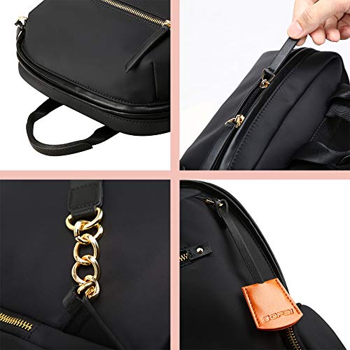 BOPAI 14 inch Laptop Backpack for Women Casual Daypack Backpack College Waterproof Travel Backpack for Women, Black - Thumbnail 2