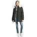 PUREMSX Women's Padded Jacket, Ladies Long Thicken Parka Faux Fur Down Alternative Winter Outwear Warm Overcoat