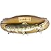 16-inch Wood Decorative Big Fish Welcome Sign Hanging Plaque with 3 Hooks,for Garden and Wall Decor