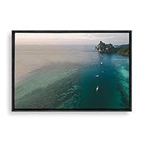 Framed Canvas Wall Art Voyage Canvas Prints Home Artwork Decoration for Living Room,Bedroom - 16x24 inches