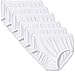 Fruit of the Loom Little Girls' White Brief (Pack of 6)