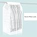 YunKo Garment Cover Bag Hanging Wardrobe Garment Closet Suit Garment Cover Bag Organize Storage Bag Clothes Dust Cover 42 Inch(Frosted Color)