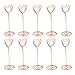 JANOU 10pcs Heart Shape Place Card Holder Picture Stand Note Clip for Wedding Party Favor (Rose Gold)