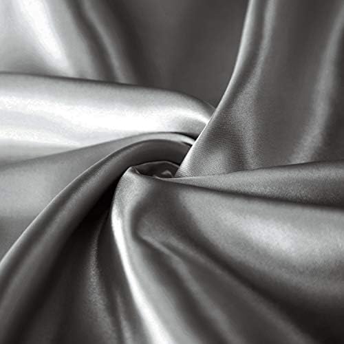 Bedsure Satin Pillowcase for Hair and Skin, 2-Pack - Queen Size (20x30 inches) Pillow Cases - Satin Pillow Covers with Envelope Closure, Dark Grey 2 Bedsure Satin Pillowcase for Hair and Skin, 2-Pack - Queen Size (20x30 inches) Pillow Cases - Satin Pillow Covers with Envelope Closure, Dark Grey