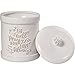 Bountiful Blessings by Precious Moments 173413 Ceramic Kitchen Canister Inspirational Home Decor, White/Cream