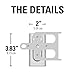 Sanus Wireless Speaker Wall Mount for Sonos PLAY:1 & PLAY:3 - Tool Free Tilt & Swivel Adjustments For Best Audio - Single (White) - WSWM1-W1
