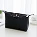 Ma.Lina Cosmetic Bag Large Capacity Waterproof Makeup Organizers Portable Travel Toiletry Bag (Black)
