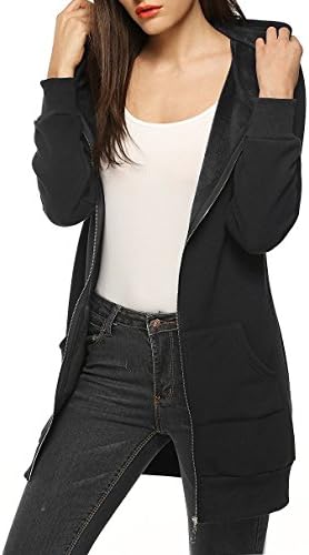 Women's Full Zip Hooded Sweatshirt Long Sleeve Casual Fleece Hoodie Jacket