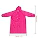 PAXCOO 3 Pcs Portable Raincoat Rain Poncho with Hood and Sleeves in