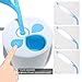 IEGROW LED desk lamp with usb charging port, eye care desk lamp, flexible gooseneck, rechargeable children's desk lamps with pen holder, suitable for reading, children's family, office and dormitory ( Blue )