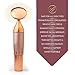 Anti Aging Face Massager Wand - Gold Sonic Beauty Vibrating Massage Tool - Anti-Aging Therapy Roller & Instant Wrinkle Reducer Enhances Facial Cream Benefits - Tighten & Firm for Younger Looking Skin