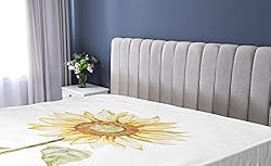 Ambesonne Sunflower Fitted Sheet, Sunflowers