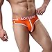 Men's Underwear,Neartime Mens Boxers Pouch Shorts Underpants Sleepwear (M, Orange)