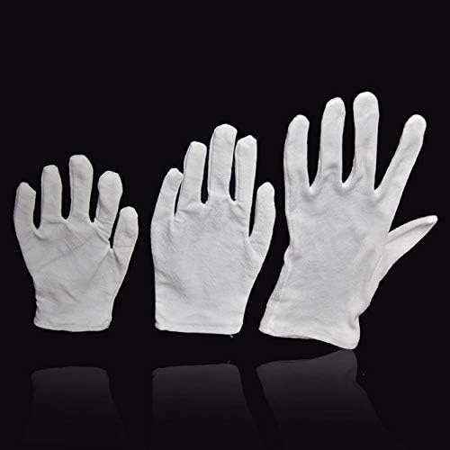 Amazon Co Jp ニーク 子供用 白 手袋 ひっかき防止 作業 コスチューム 軍手 マーチング用 ４組 セット L プレーン 服 ファッション小物