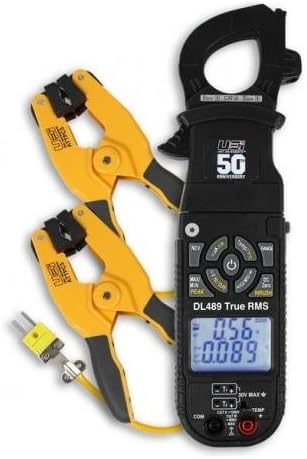 UEi DL489COMBO, True RMS Clamp-On Meter with Pipe Clamp Probe DL489 & 2 ATTPC3, 1 Kit