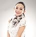 URSFUR Women Winter Fur Pull Through Scarf Soft Rabbit Pom Neck Collar Scarves (Multicolor)