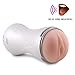 Men's Handheld Sleeve Stoker Adult Toys Cup with 7 Speed Modes (White)