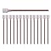 15/Pack 2835 LED Lights Strip Connector Wire 2 Pin AWSOM Solderless LED Connectors with Pigtail Snap Down 2 Conductor Flexible for 8mm SMD3528 Single Color LED Tape Lights
