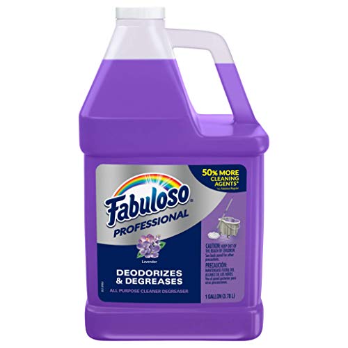 FABULOSO Professional All Purpose Cleaner & Degreaser Gallon Refill, Lavender, 4 Gallons Total
