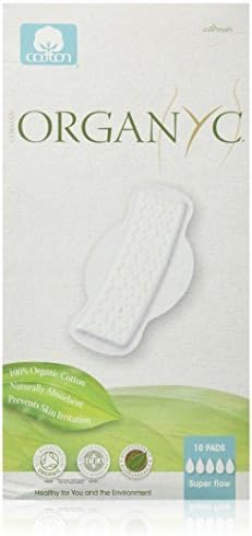 Organyc Maternity Pads with Wings, Organyc Day Super Mat Pad W-Sp, (1 PACK, 10 EACH) by CORMAN USA