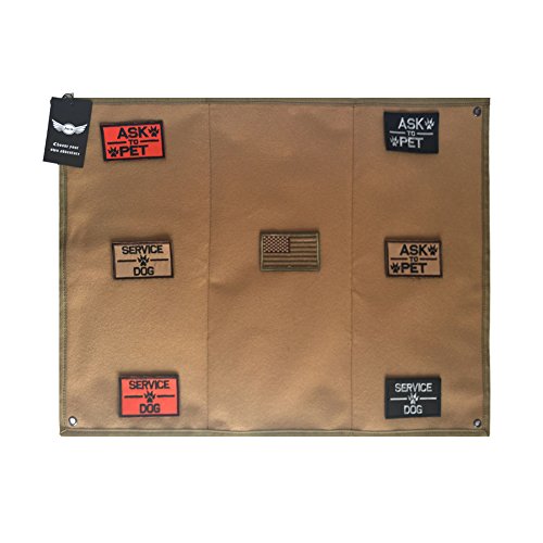AegisTac Patch Display Board Patch Holder Patch Display Frame Tactical Airsoft Military Patches (Tan)