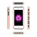 iPhone 5S Case for Girls,Rugged Hard PC Skin Silicone Bumper iPhone SE Shockproof Case Hybrid iPhone 5 Case Protective Shell Anti-scratch Back Cover Case for iPhone SE 5S 5 4inch-Rose Gold Grey Flower