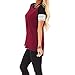 Moilant Women Striped Sleeves Tops Short Sleeve Casual Blouse Soft Comfortable Tunics Redthumb 1